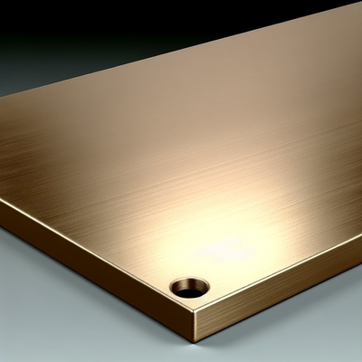 ASTM B898 Bronz Metal Levha Titanyum ve Kaplama Metal İmalatı için Otomatik Parlatılmış