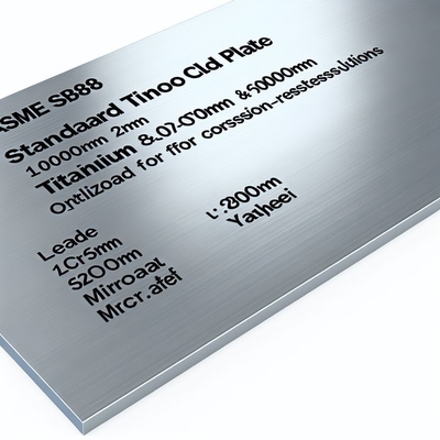 Uzunluk 100mm-6000mm ASME SB898 Standardında Korozyona Dayanıklı Çözümler için 2207 Kaplama Metal Sınıfına Sahip Titanyum Kaplı Plaka