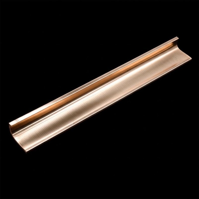 Otomatik cilalanmış iç yüzey tedavisi ile bant bronz metal plaka