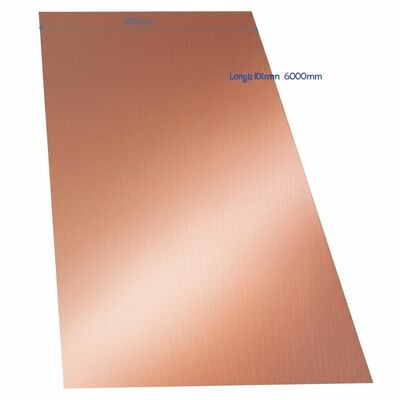 Uzunluk 100mm 6000mm Bakır Alaşımlı Levha ASTM B898 Metal Sac Elektrik, Mekanik ve Yapısal İmalat İçin Tasarlanmıştır