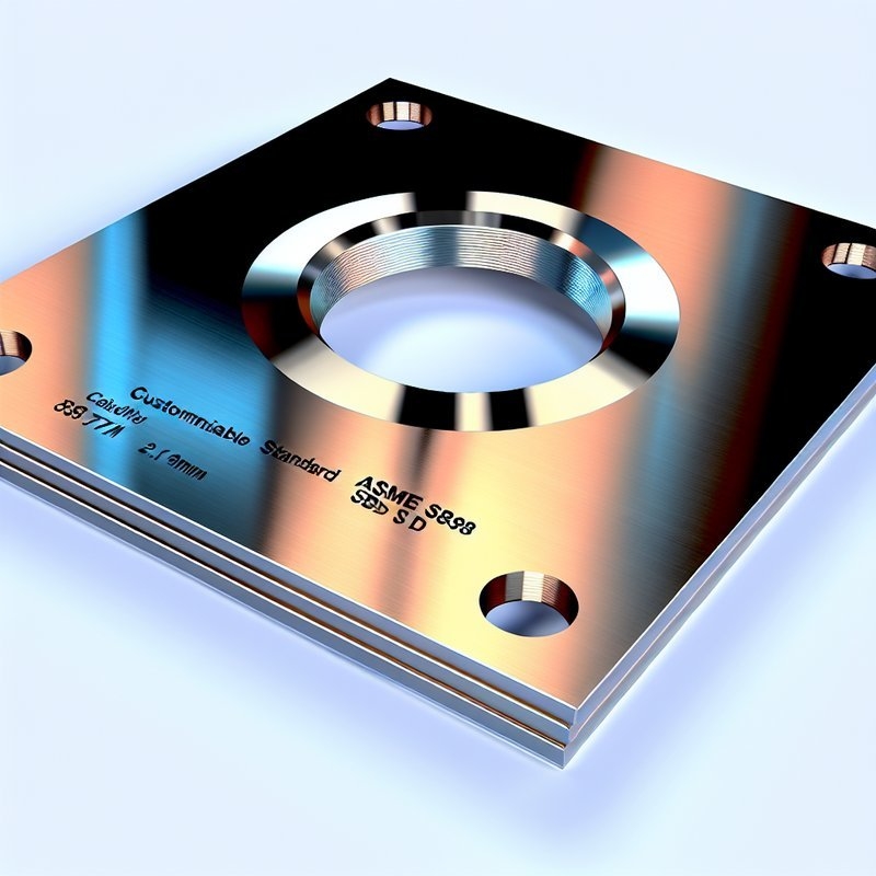 Ağır Hizmet Uygulamaları ve 2-12mm Kalınlık için Özelleştirilebilir ASME SB898 Standart Titanyum Kaplı Plaka