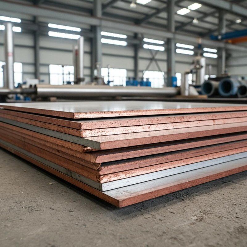 5086 Kaplama Metal Kalite Kaplama Çelik Plak Kaplama Plakları Kalınlığı 2 ila 12 mm Kimya Endüstrisi ve Denizcilik için Mükemmel